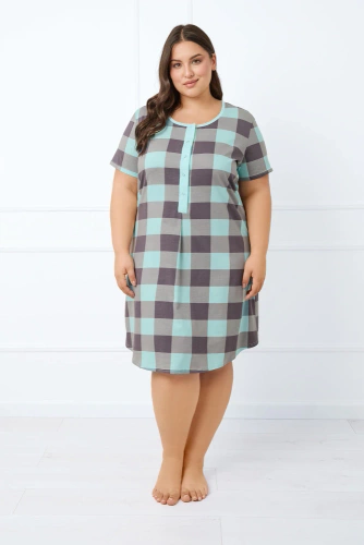 Sandra Nachthemd und Stillkleid, kurze Ärmel Italian Fashion 