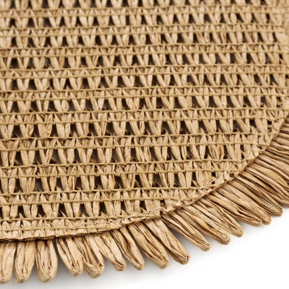 Eurofirany Tischset elegante Platzmatte unter Teller Glamour Stil Joan natural