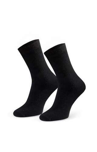 Art.185 Steven 002 schwarze Socken – Damen-Wintersocken aus Wolle, glatt