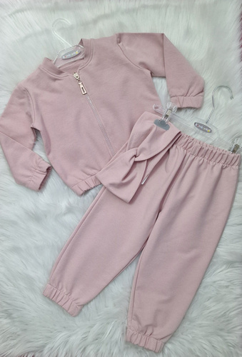Gracja Bambarillo Kinder-Bomber-Sweatshirt, Puderrosa – stilvoll und bequem für ein Mädchen