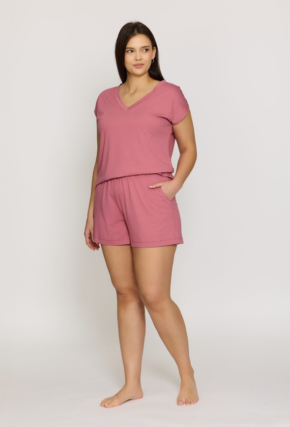 Damen Pyjama T-Shirt Mila PG71 mefemi – weiche Viskose, locker
