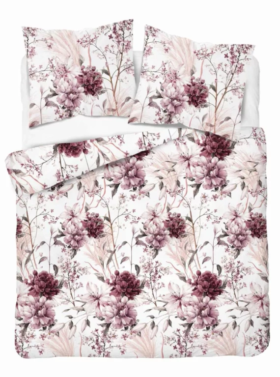 5222 B Puderrosa Satinbettwäsche auf hellem Hintergrund Detexpol