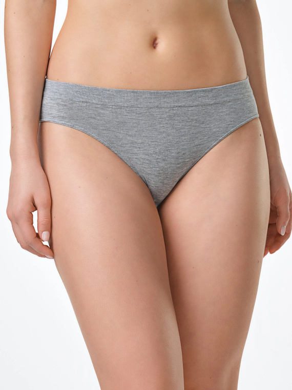 Spiman LIGHT Melange Midi-Slip aus Bambus, niedriger Bund, atmungsaktiv und weich