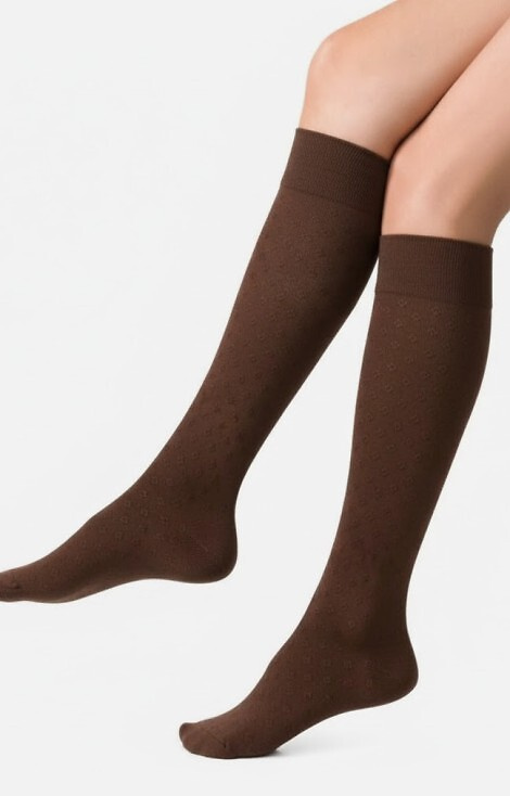 Art. 072 Steven Damen-Kniestrümpfe, glatt, - 164 braun