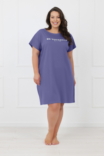 Damen Nachthemd Rima Italian Fashion 100% Baumwolle Kurzarm