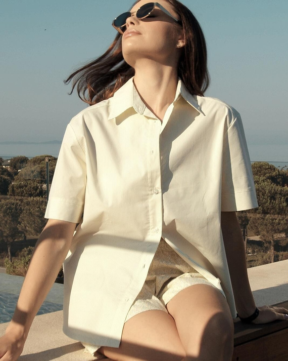 Damenpyjama Sensis Ophelia limette – Sommer Set, 100% Baumwolle