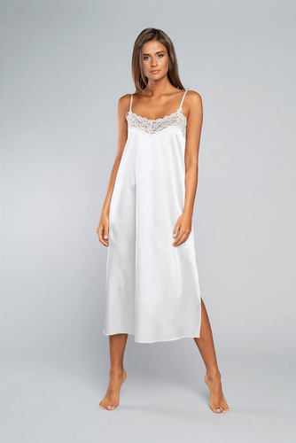 Touch Nachthemd schmaler Träger, lang Italia Fashion - ecru