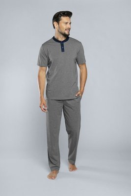 Profit Herrenpyjama mit kurzen Ärmeln, lange Hose Italian Fashion - ¶r.melanÅ¼