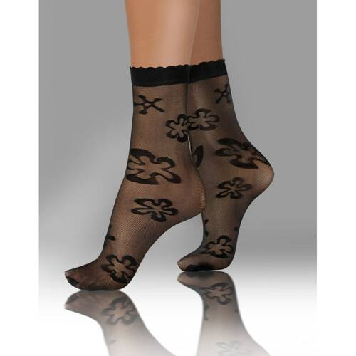 Sesto Senso Damensocken, Muster 06 Blumen