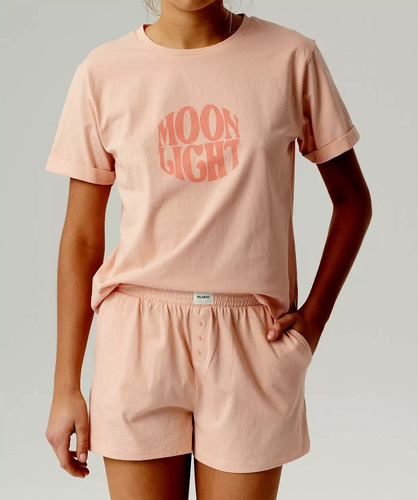 NLP-487 Atlantic Damen-Pyjama – Pfirsich