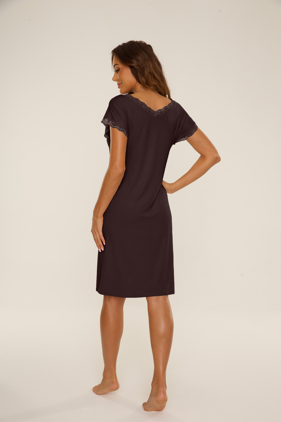 816 Hazel Nachthemd De Lafense - Schokolade