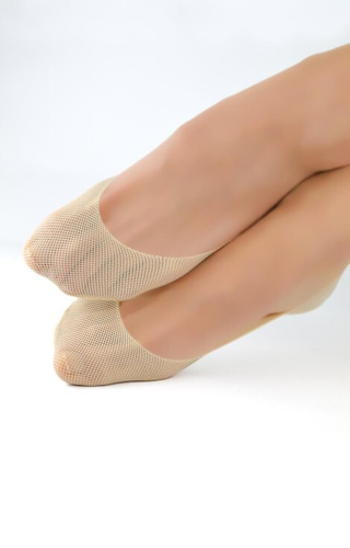 SN041 Laser Silicone ABS Noviti Damen-Ballerinas – Beige