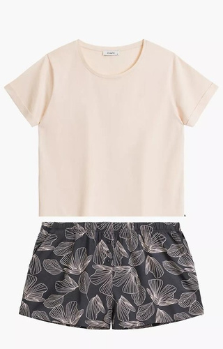 NLP-489 Atlantic Damen-Pyjama – Powdery-Graphit