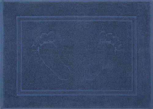 Marineblauer Badezimmerteppich Sammy Eurofirany