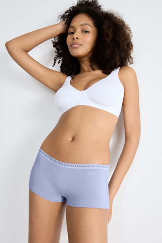 GO Crush Short C3P Damen Shorts 3er-Pack Sloggi - V003 blau