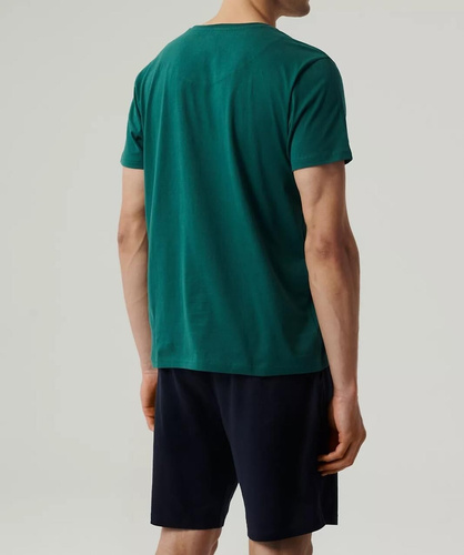 NMP-379 Herren-Kurzarmpyjama, Atlantic-Smaragd-Marineblau