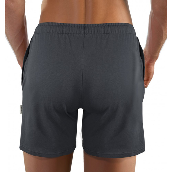 Milo 2 Sesto Senso kurze Pyjamahose, glatt, Graphit