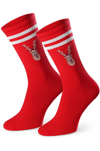 Art.136 Herren-Weihnachtssocken Steven rot 152 – Weihnachtsmuster, Baumwolle