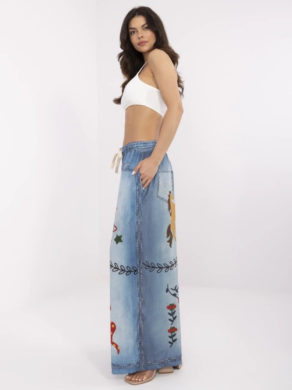 DHJ-SP-19183-9.54 Damenhose Paris blau