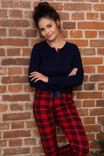 Yvette Sensis Damenpyjama – Marineblau