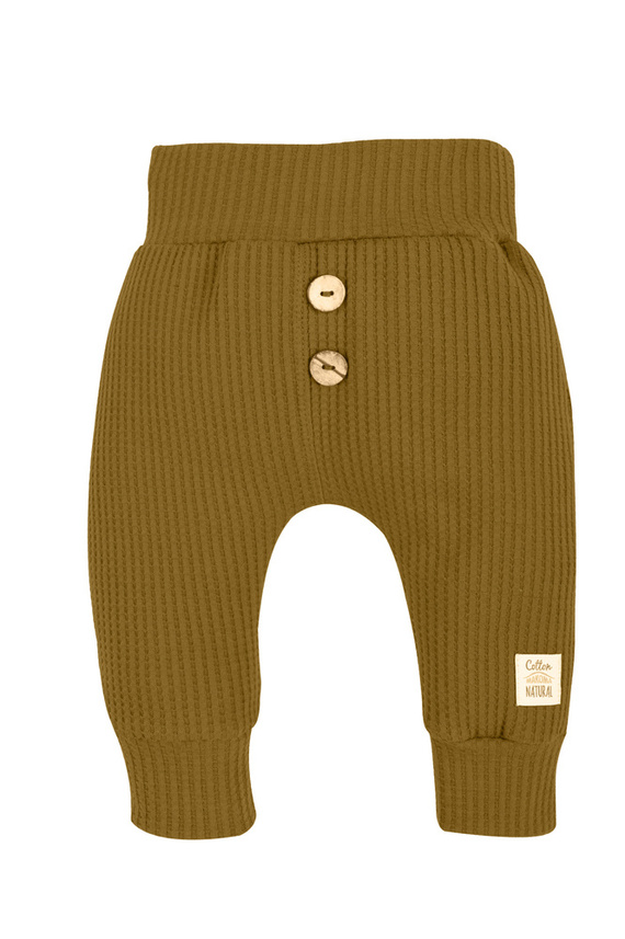10249GB Makoma Baby-Jogginghose „Natural Waffel“ goldbraun