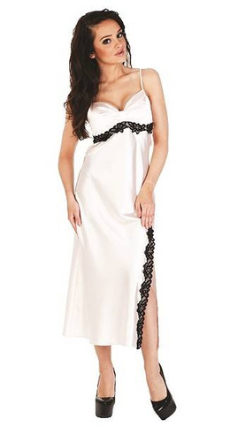 926 Kleoree Langes Nachthemd De Lafense - Perle