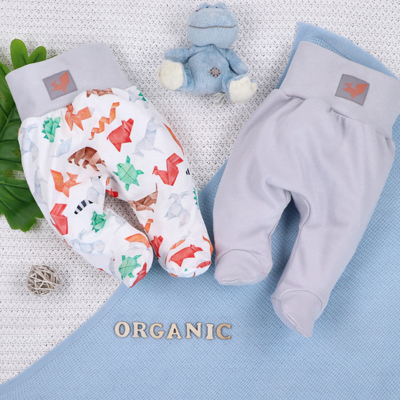 ABN-5390 Lustige Origami-Schlafanzüge aus Bio-Baumwolle mit Nini-Print