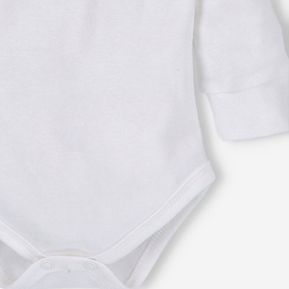 ABN-5265/ECR Wild Animals Nini Body aus ecrufarbener Bio-Baumwolle