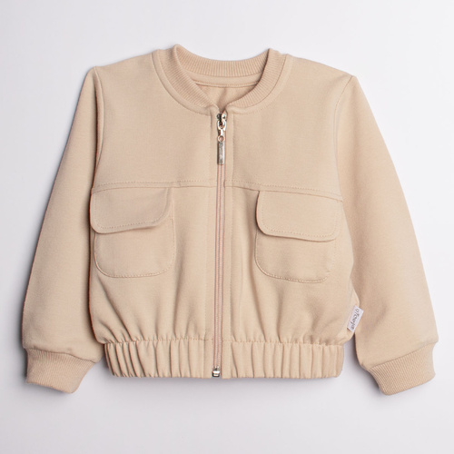 221274 Kiku Nicol beige Mädchen Sweatshirt kurz geschnitten