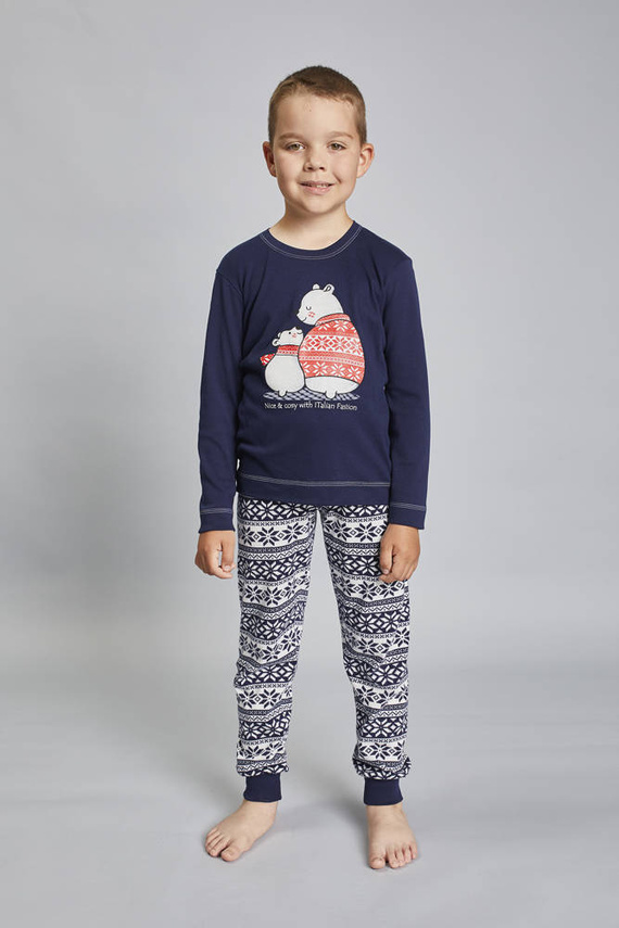 Arktyka Kinderpyjamas Italian Fashion - marineblau