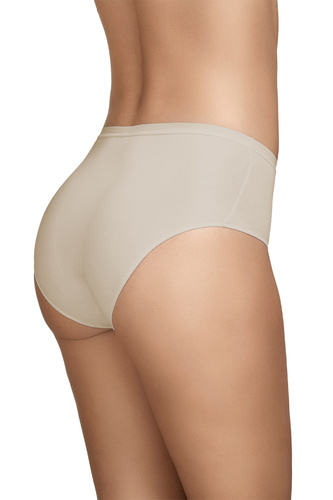 Figi wysokie Selene 401, bawełniane, beżowe, dwupak, wygodny wysoki stan