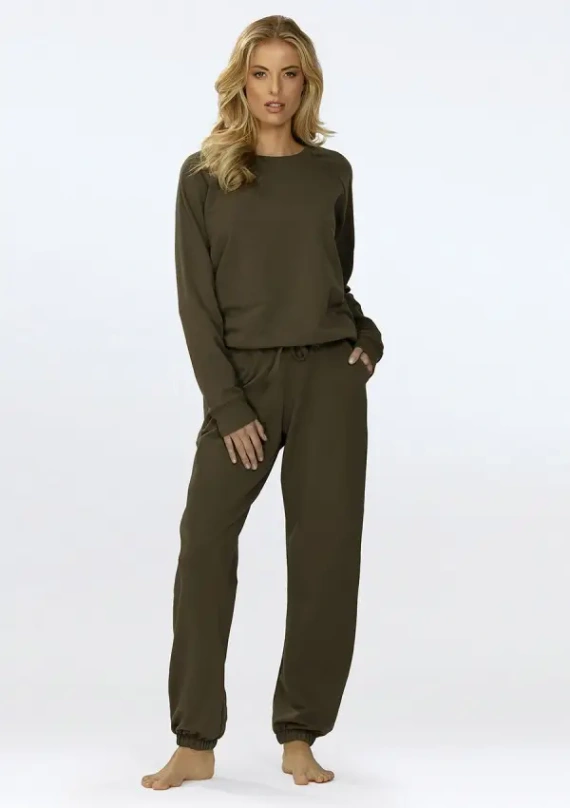 Damen-Sportset Wenezja Dkaren – Sweatshirt & Hose, Baumwolle