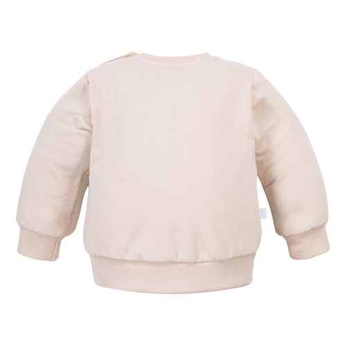 Sweatshirt „Beary Cool Eevi“ – hellbeige, Baumwolle, Teddybären-Print