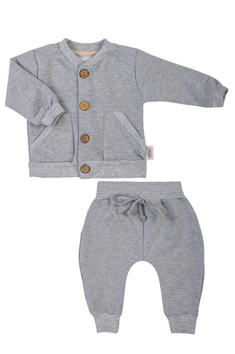 11196JM „Joy Melange“ Makoma Baby-Trainingsanzug, grau