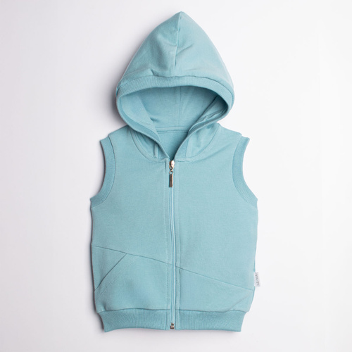Jungenweste Nicol 223272 Blau aus Baumwolle mit Kapuze
