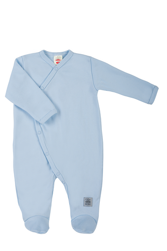 02251B „Unitone Blue“ Makoma Babystrampler, blau