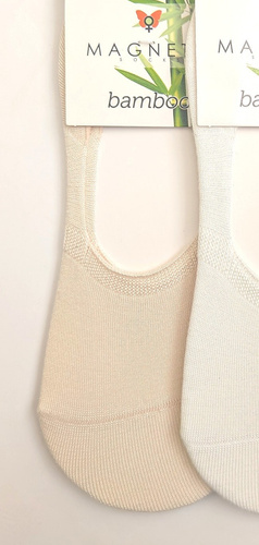 Unsichtbare Ballerina-Socken Bamboo Magnetis 251145 bequem beige
