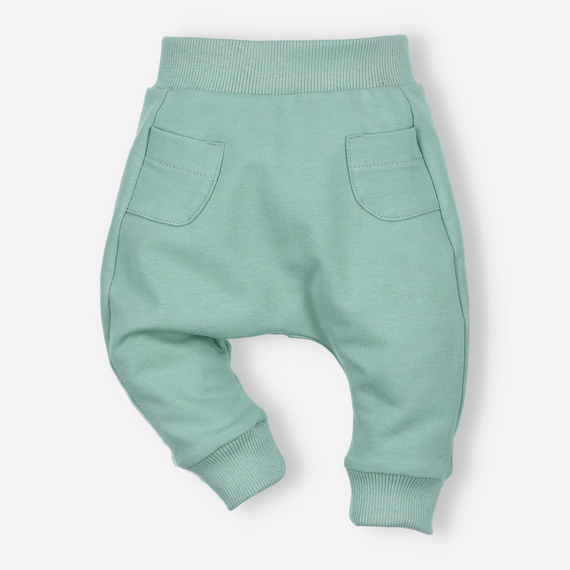 ABN-4517/ZIE Taschen-Jogginghose aus Bio-Baumwolle Nini grün