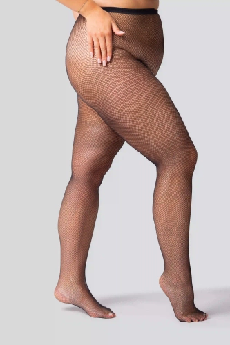 Netzstrumpfhose Rete Queen Size – schwarz, kleine Augen, elegant und bequem