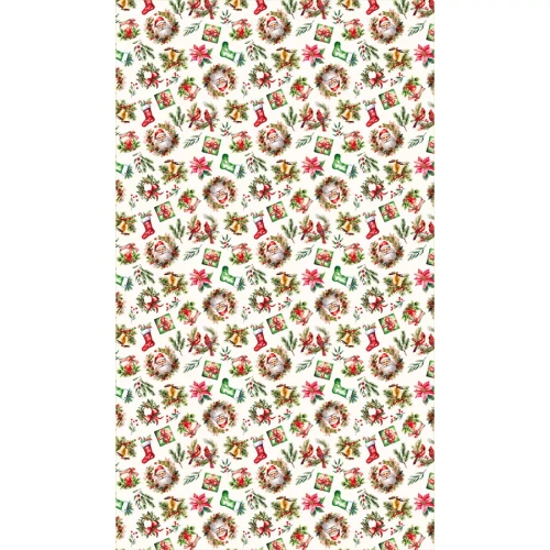 C03 Markizeta rote Weihnachtstischdecke – wasserdicht, elegant, polnische Produktion