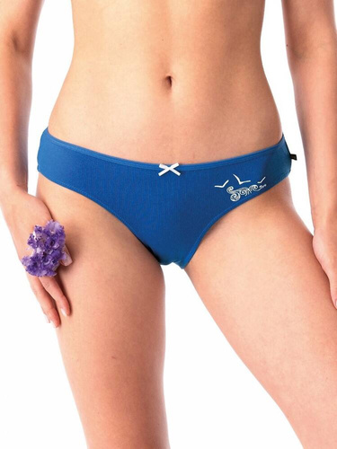 LPR 723 A'2 Damen-Slips im 2er-Pack Key, Marineblau und Weiß