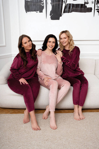 Akara Damen-Set Italienische Mode - puderrosa 