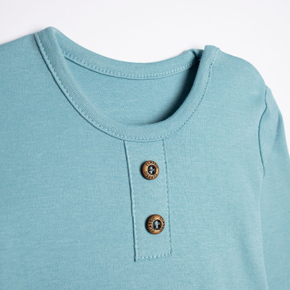 Body für Babys Nicol Figo 223098 100% Baumwolle Langarm Blau