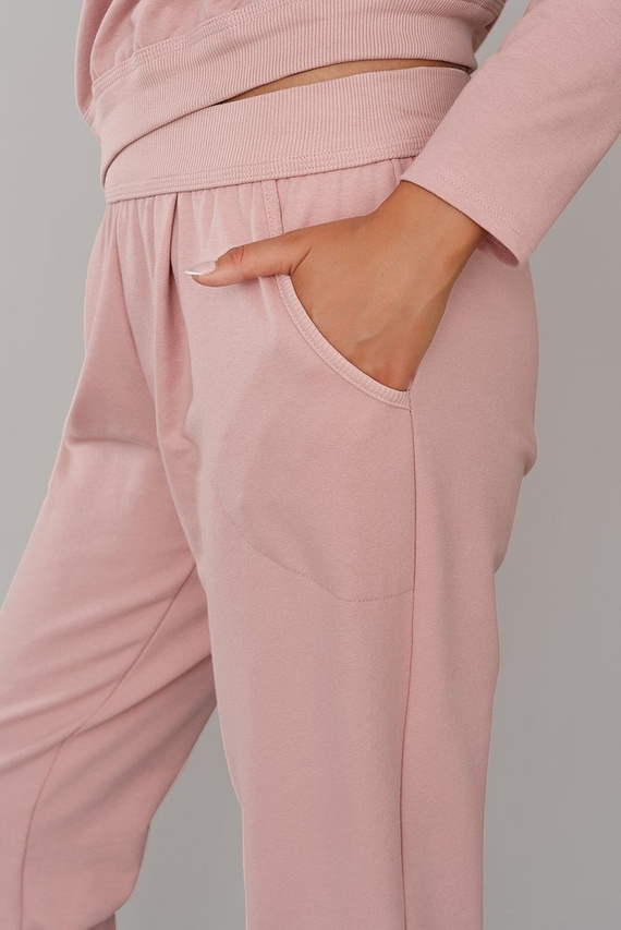 Karina Damen Langarmset, Hose Italian Fashion - Karamell 