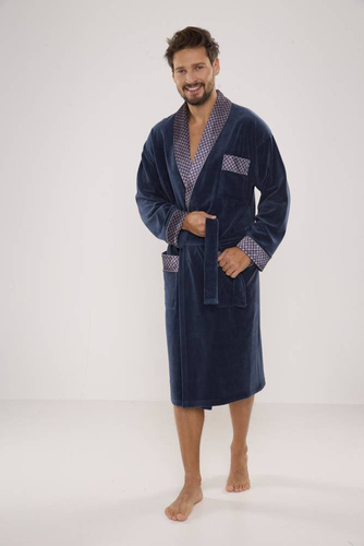 773 Bonjour forex Bademantel für Männer - Denim