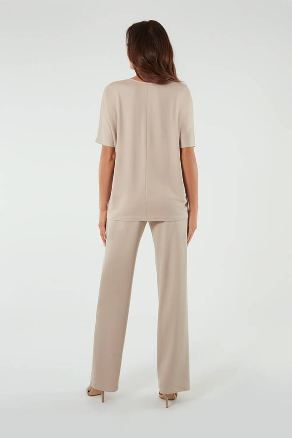 Soler Damen lange Hose Italienische Mode - beige