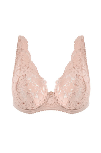 Mediolano Jasmin 19152 Bralette BH Spitze puder V-Ausschnitt weich