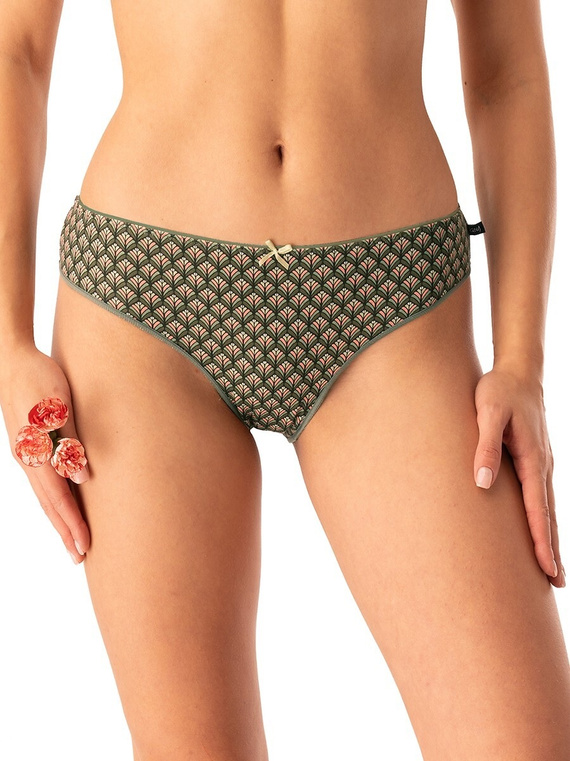 Damen-Slips LPR 737 Key grün – Baumwolle, 2er-Pack im Karton, bequem und klassisch