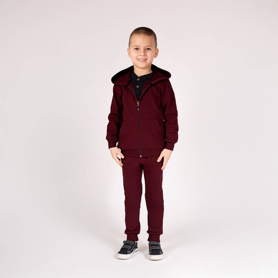 169540 Nicol Sweatshirt mit Kapuze – Burgund