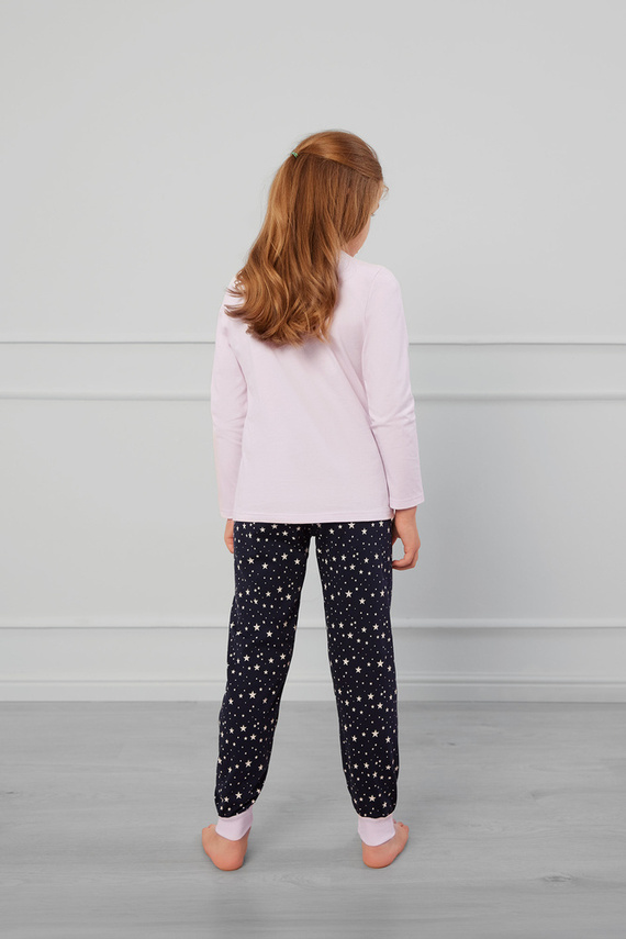 Libra Mädchen-Schlafanzug Italian Fashion - rosa/print 